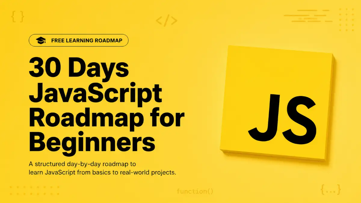 30 Days Davascript Roadmap for Beginners