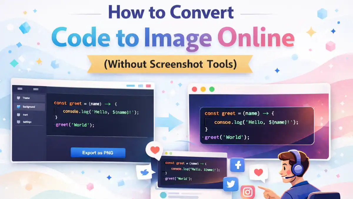 How to Convert Code to Image Online (Without Screenshot Tools)